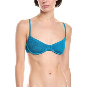 Bond-Eye Swim Womens  Gracie Balconette Bikini Top, Blue